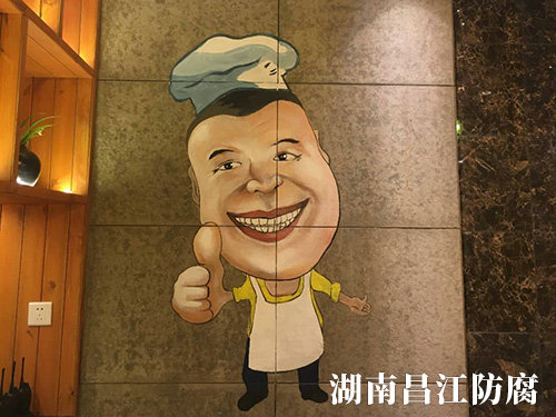 胡胖子有点味餐厅墙绘 (2)