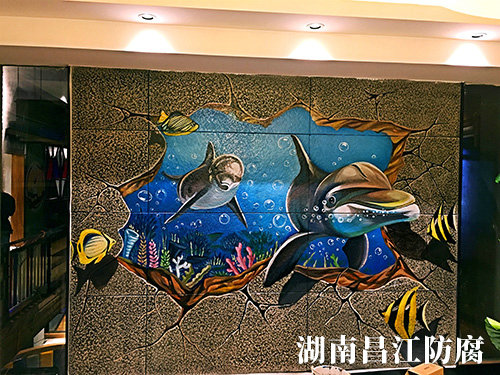 胡胖子有点味餐厅墙绘 (4)