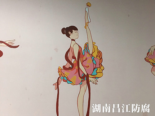 捷艺舞蹈室墙绘 (3)