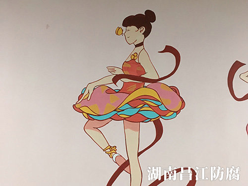 捷艺舞蹈室墙绘 (4)