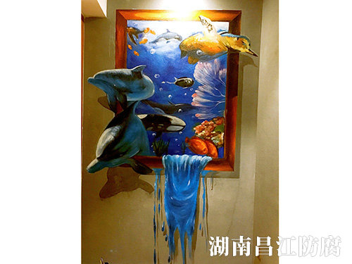 胡胖子有点味餐厅墙绘 (6)