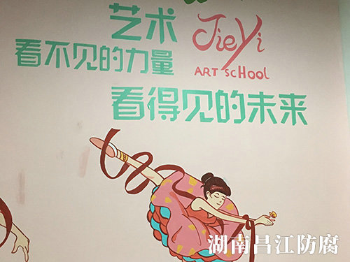 捷艺舞蹈室墙绘 (6)