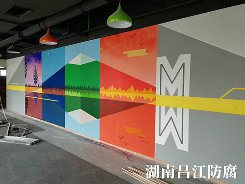 仨仁聚合办公室墙绘 (1)