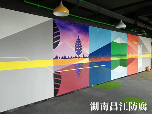 仨仁聚合办公室墙绘 (2)