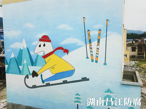 梅仙镇幼儿园墙绘 (1)